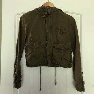 FREE PEOPLE size 4 green jacket